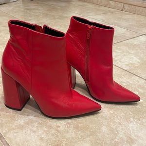 Steve Madden Red Booties